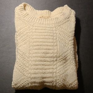 Hollister chunky cream sweater